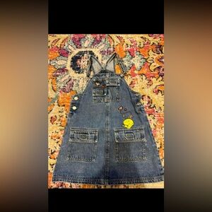 Tweety bird overall dress